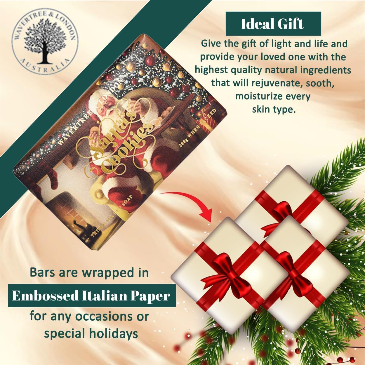 Wavertree and London White Orchid Soap Bar 200 G image number 1