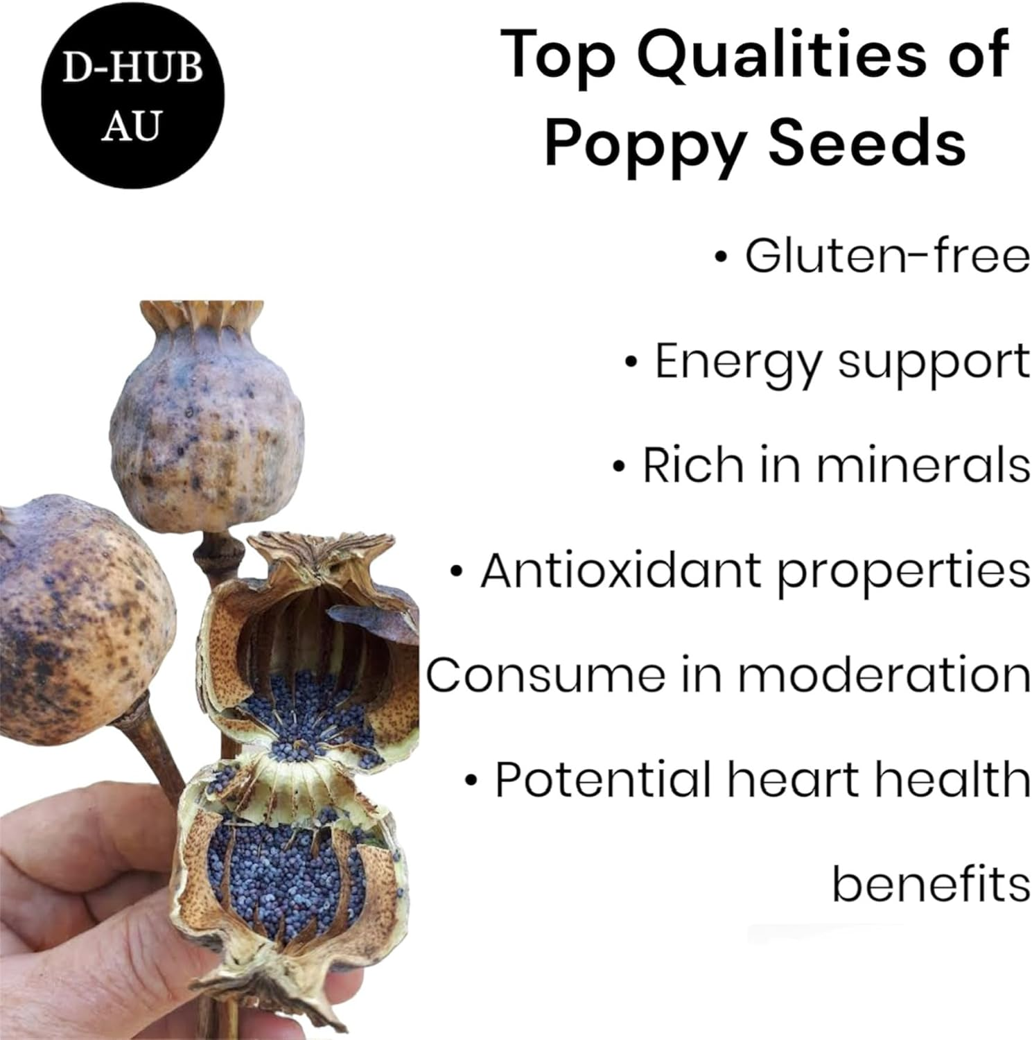 2Kg Poppy Seeds Ideal for Culinary Delights Baking, Cooking, Seasoning & Tea I 100% Natural Hungarian Fresh Crop Dark Blue (Papaver Somniferum from Hungary) image number 5