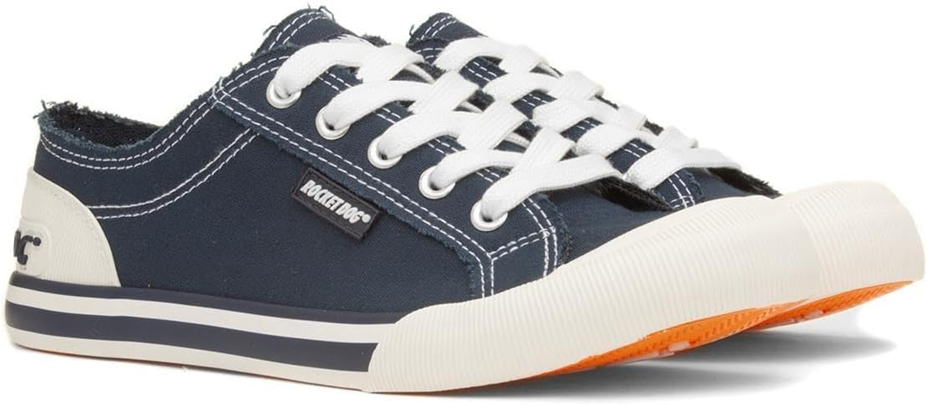 Rocket Dog Jazzin Butterfly Womens White Canvas image number 5