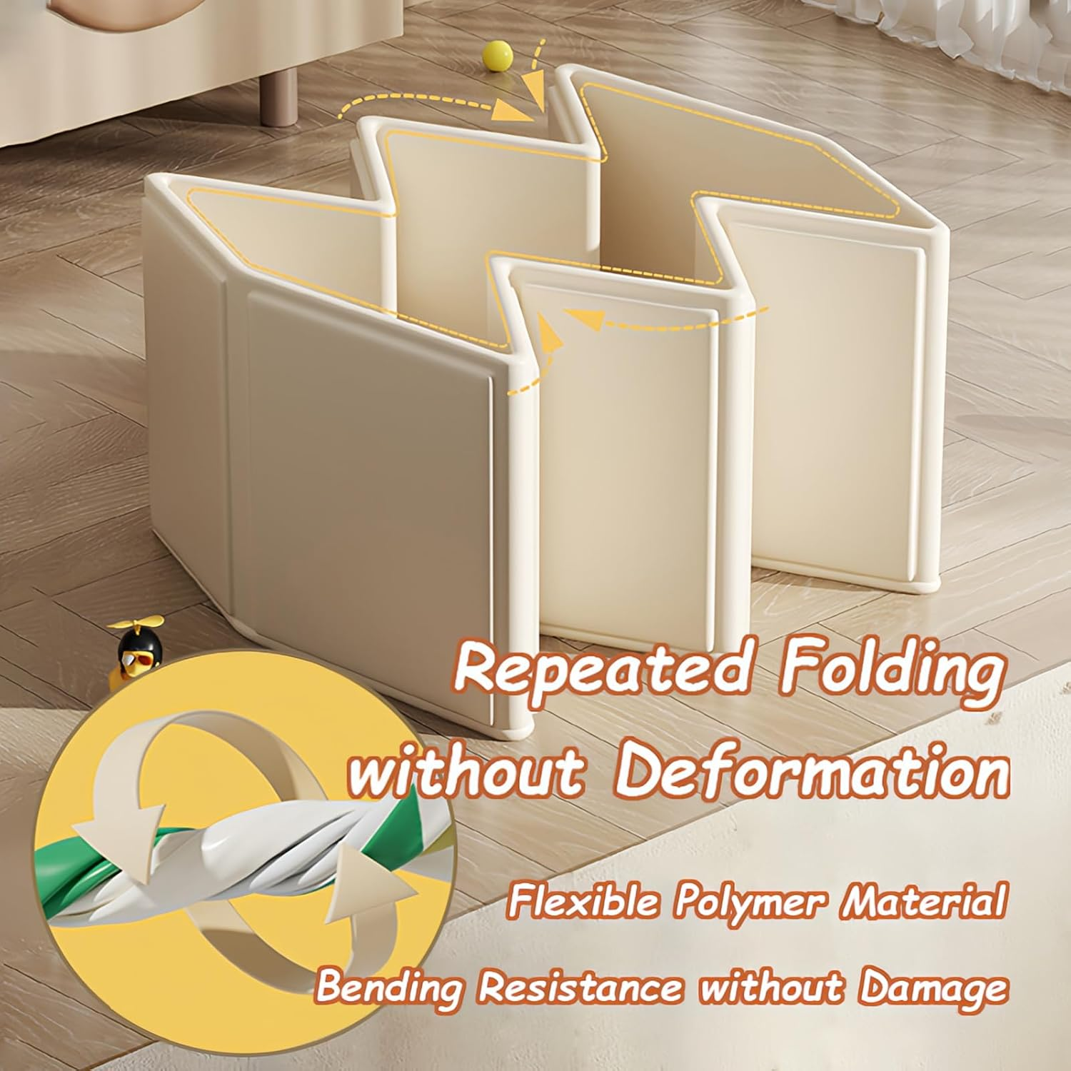 Taoluwin Baby Bath Tub, Foldable Bathtub for Kids, Large Capacity Portable Infant Tubs, Ideal for Infants and Toddlers at Home or Travel image number 2