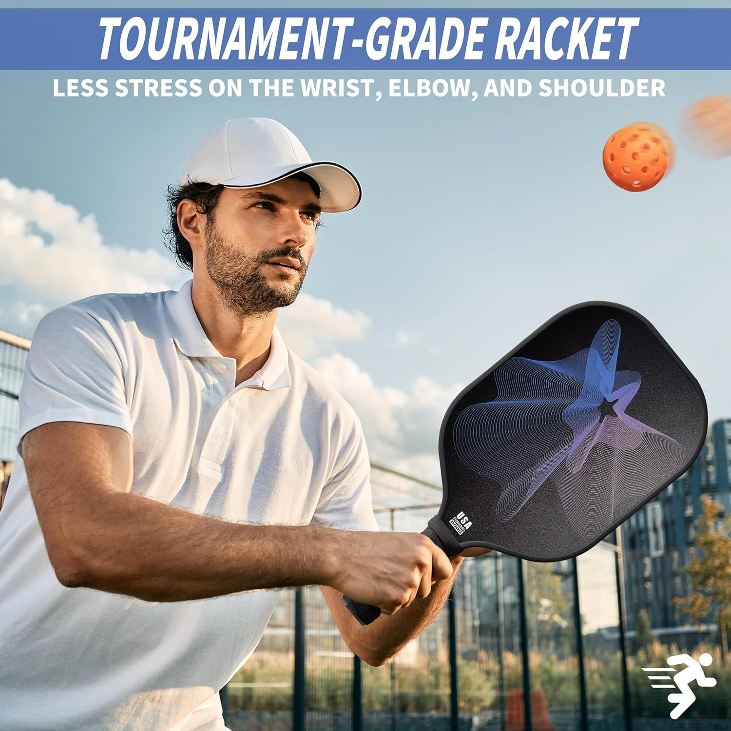 Pickleball Paddles, USAPA Approved Carbon Fiber T300 Surface, Men'S and Women'S Pickleball Pad Set image number 1