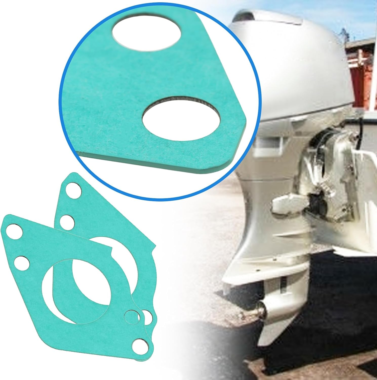 Emsea 2X Carburettor Gasket Compatible with Honda 40HP 50HP 4-Stroke Outboard Engine BF40A BF50A, 16221-ZW4-000 image number 3