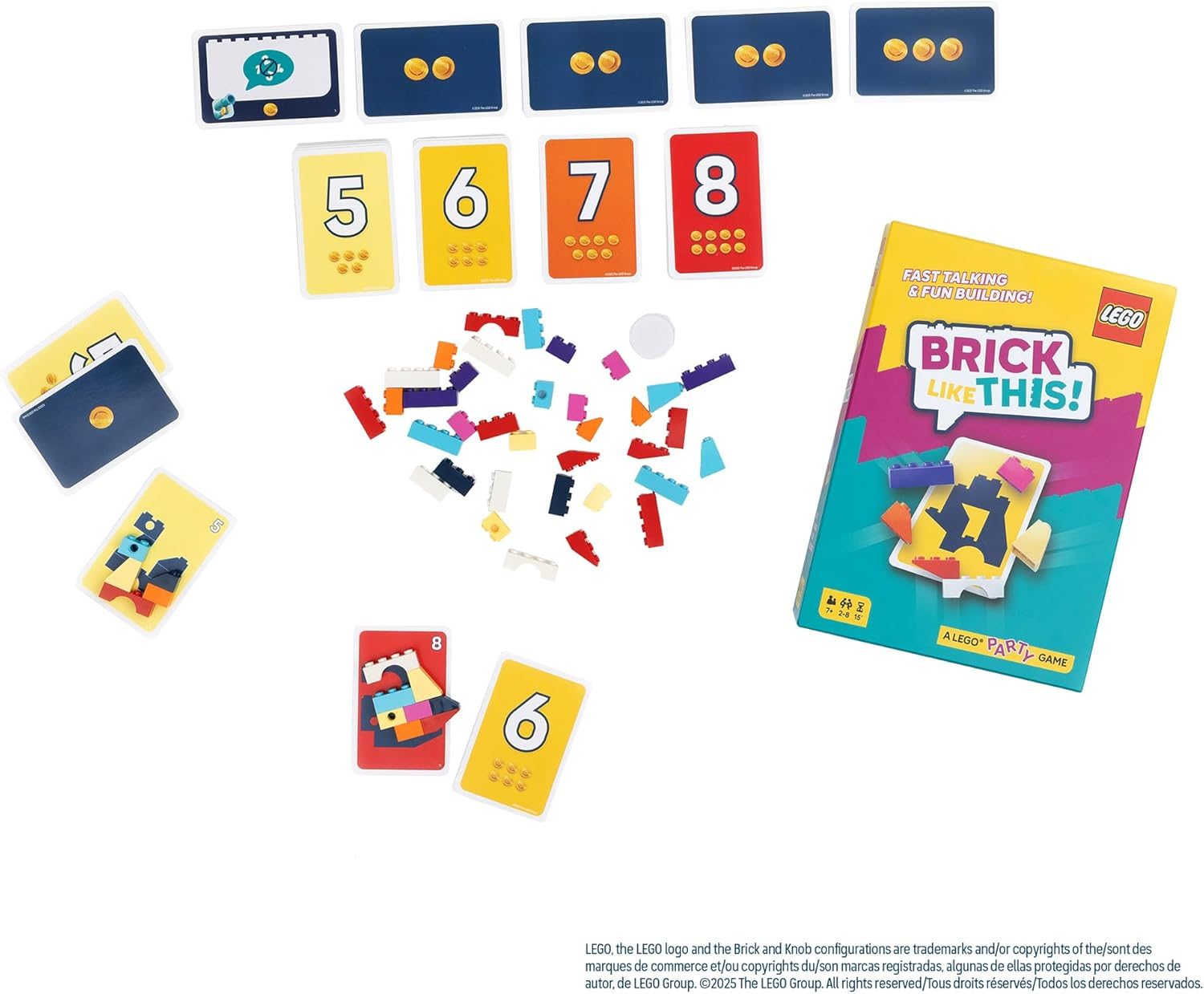 Bezzerwizzer | Brick like This! the Official  Party Game - a Fast, Fun Building Game for Families, Kids, Teens & Adults, Ages 7+, 2-8 Players, 15 Minute Playtime image number 1