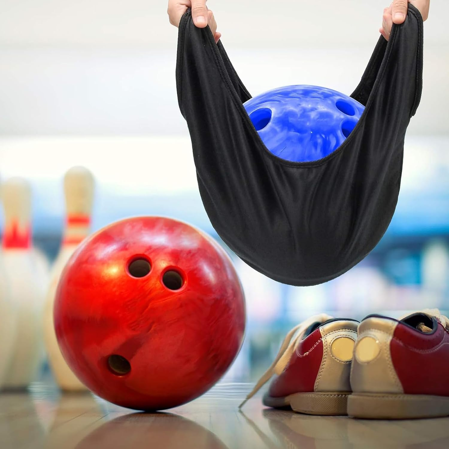 Bowling Ball Cleaning Bag, Bowling Towels Bowling Bowling Cleaner Towel Lightweight High Flexibility Organizer Carrier Portable Bowling Polisher Bag image number 4