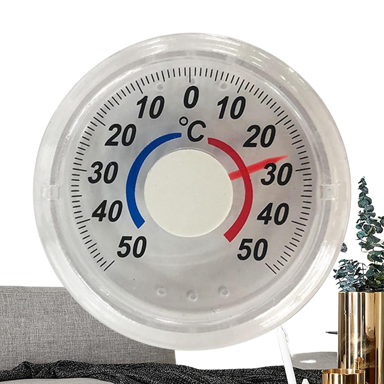 Outside Temperature Gauge - Window Analog Thermograph Temperature Gauge - Two-Color Scale Easy to Read Monitor for Living Room Dormitory Study Room Bathroom image number 5