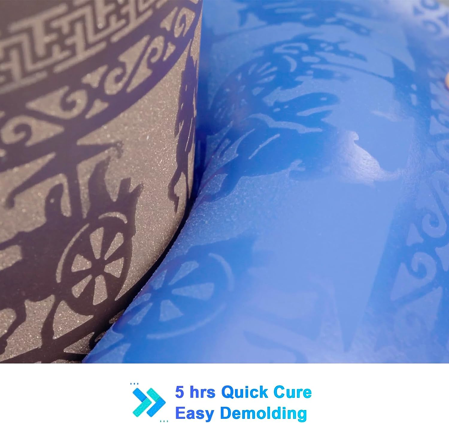 BBDINO Silicone Mold Making Kit, Liquid Silicone for Mold Making 30A Sapphire Blue,High Strength Silicone Rubber Mold Making Kit,1:1 by Volume Ideal for Casting Resin/Jewelry Silicone Molds 2000G image number 4