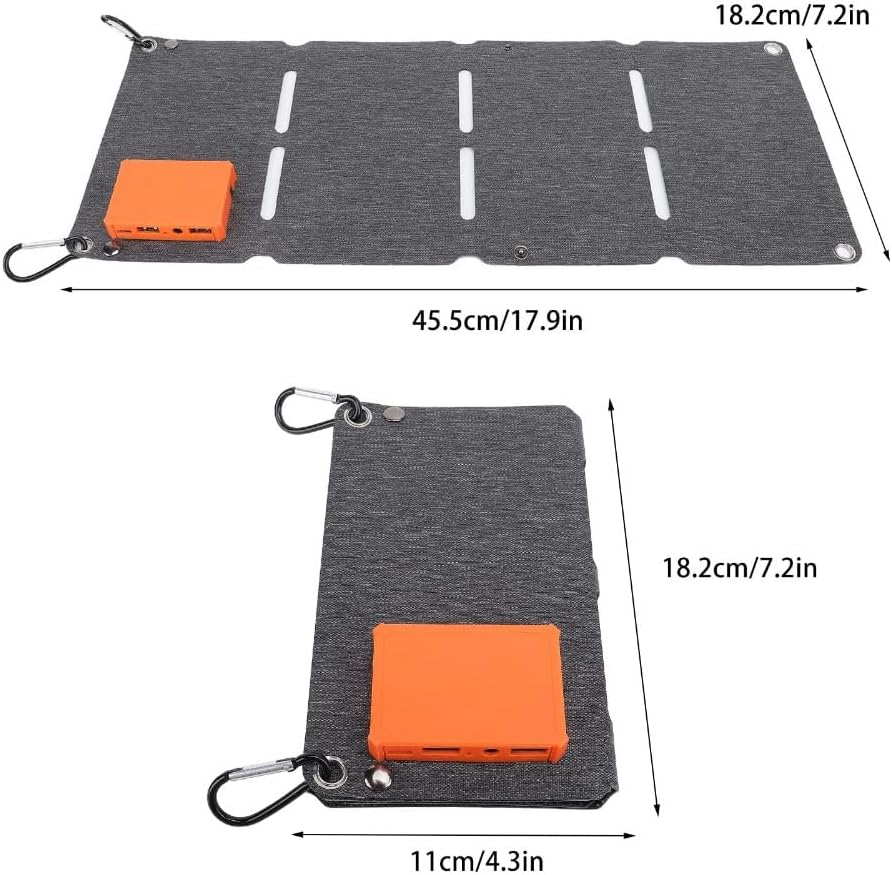Sharainn 40W Foldable Solar Panel Charger, 12V Monocrystalline Solar Charger, Supports Fast Charge QC Technology, Folding Solar Panels for Camping, Hiking, Backpacking image number 4