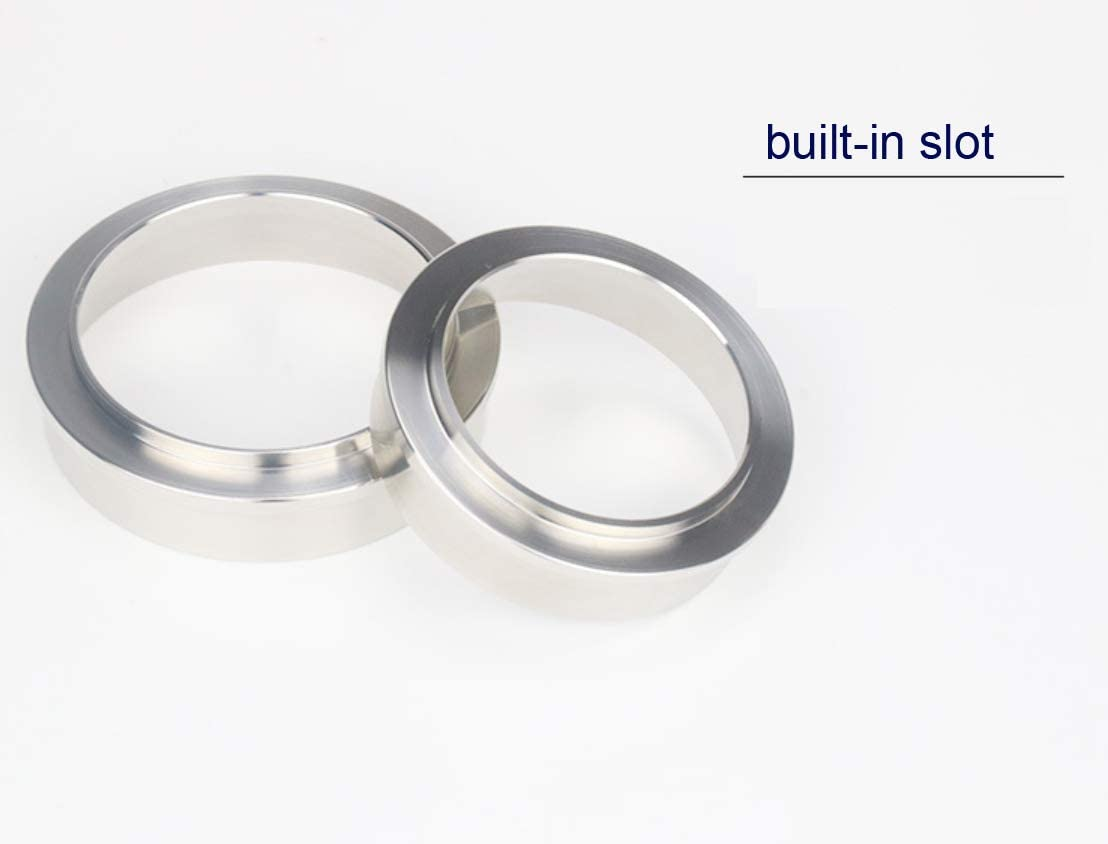 NEOUZA Stainless Steel 58Mm Coffee Espresso Dosing Funnel Ring Catcher Fits for E61 Group Coffee Machines Barista Portafilter Breville, Rancilio, Gaggia, La Pavon image number 4