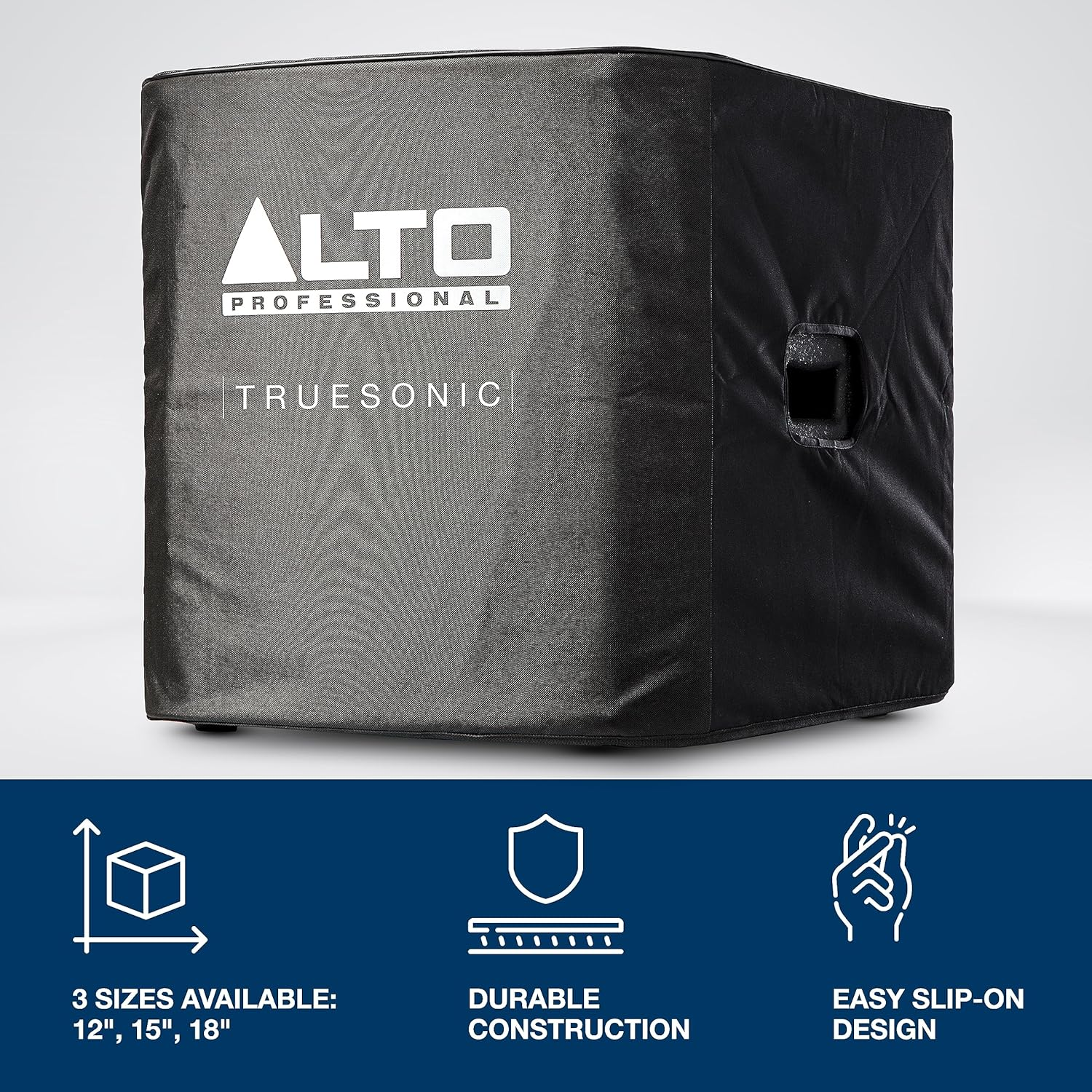 Alto Professional TS15S Cover - Durable Slip-On Cover for TS15S Powered Subwoofer with Nylon Lining Construction and Handle Access image number 5
