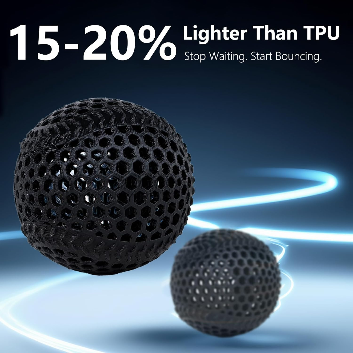 Siraya Tech Rebound PEBA 95A Flexible Filament, the Super TPU | 78% Energy Return & 20% Lighter | Nylon-Based Strength for Sports & Robotics | 1.75Mm 3D Printer Filament (Black, 800G) image number 4