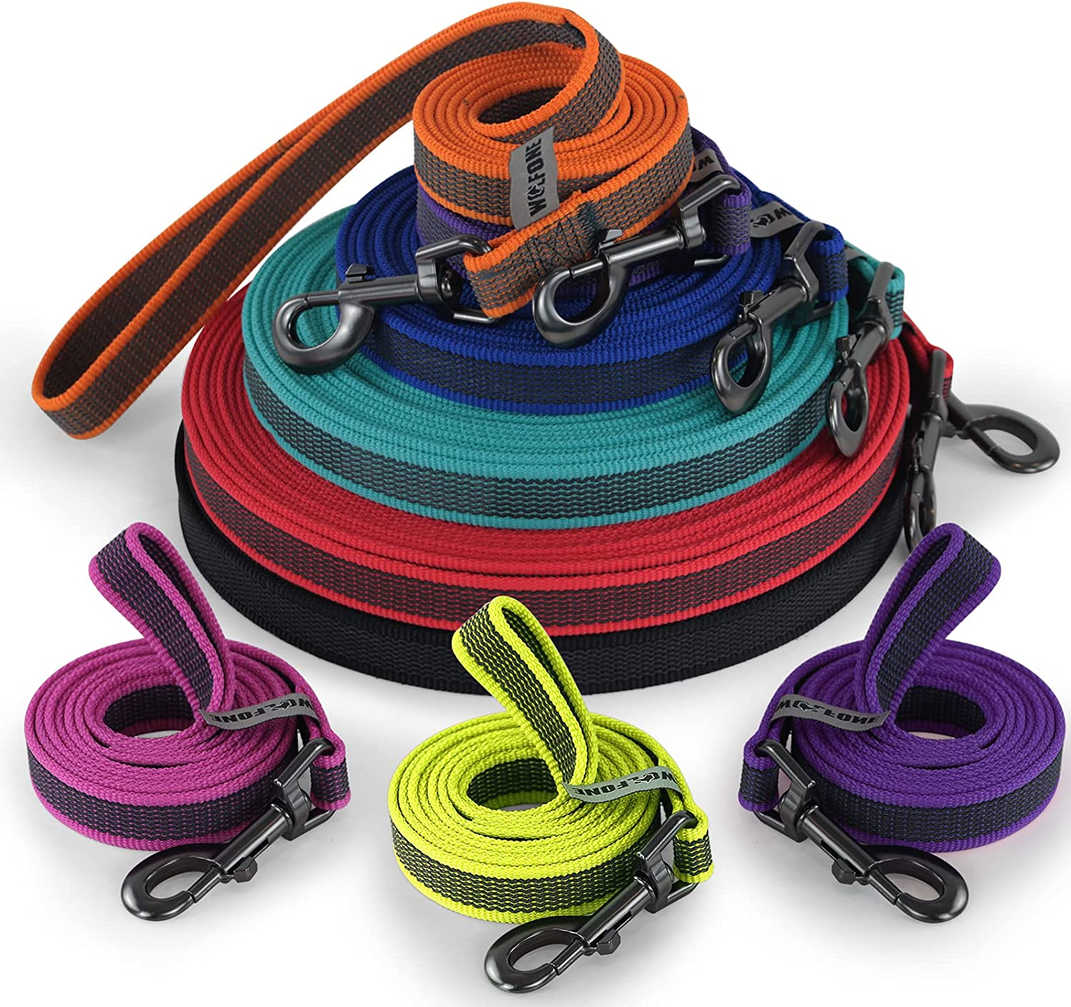 Wolfone 15M Red Lightweight Training Dog/Cat Lead， Non-Slip Latex Silk Daily Dog/Cat Lead for Large Medium Small Dog/Cats， Fit for Recall，Camping， Walking image number 6