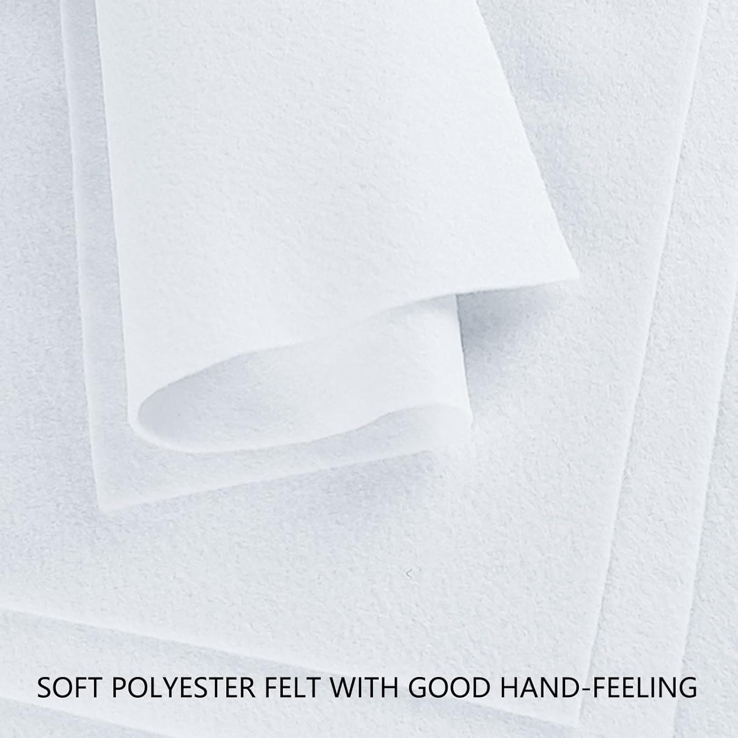 Jtnohx Color Felt, Soft Felt Sheets, 1.4Mm Thick 20X30Cm Handicraft Felt Fabrics for DIY and Sewing Projects (White) image number 6