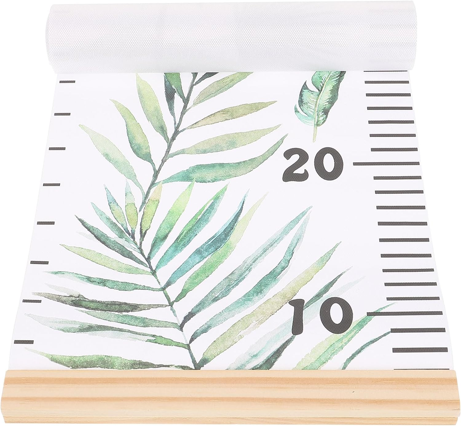 Toddmomy Kids Room Decor Kids Height Growth Chart Canvas Measuring Height Chart Tropical Monstera Leaf Growth Height Ruler for Nursery Room Wall Art Decoration Nordic Decor image number 5
