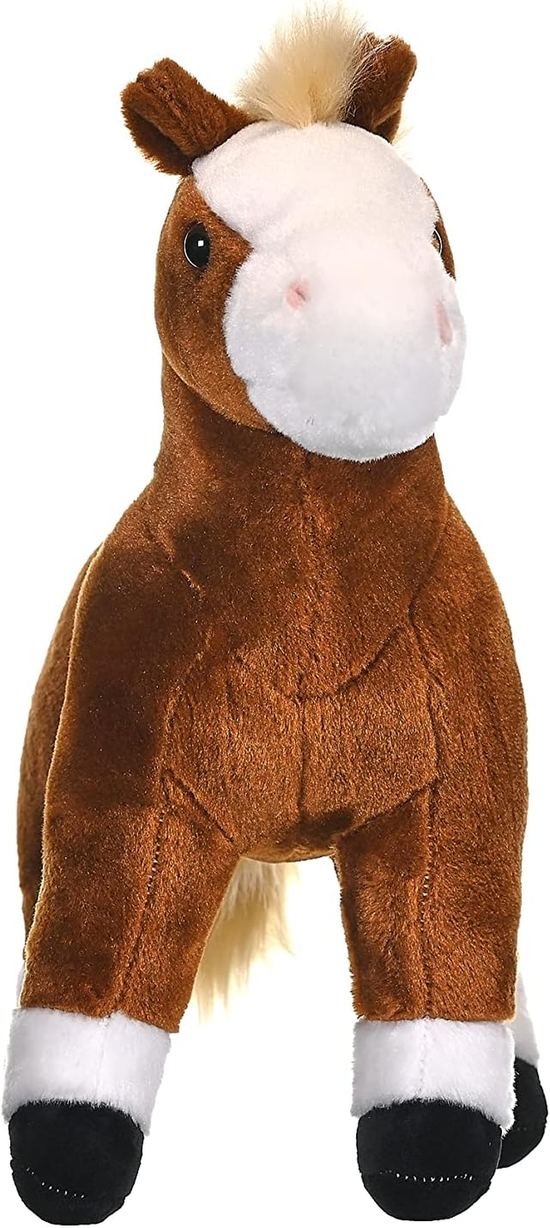 Wild Republic Cuddlekins Standing Brown Horse, Stuffed Animal, Plush Toy, Gifts for Kids, 12" image number 1