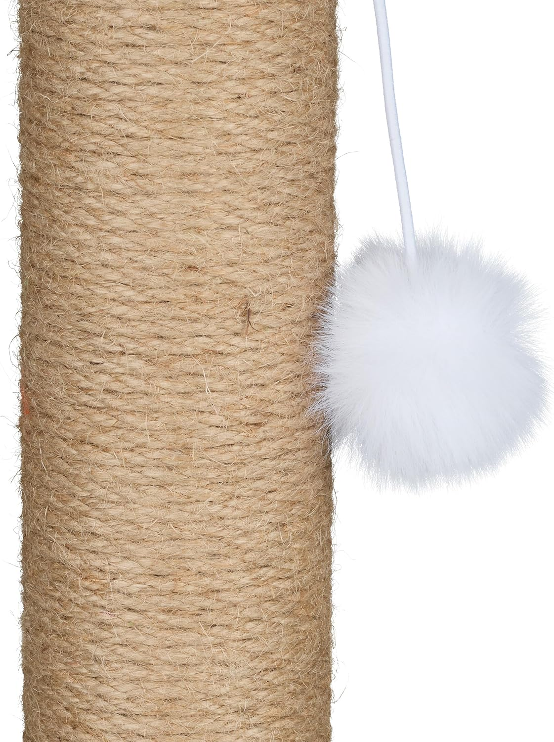 Relaxdays Scratching Post for Cats, Cactus, H X D: 59 X 31 Cm, Cat Scratching Post with Bobbles, Linen Rope, Interactive Scratching Post, Colourful image number 3
