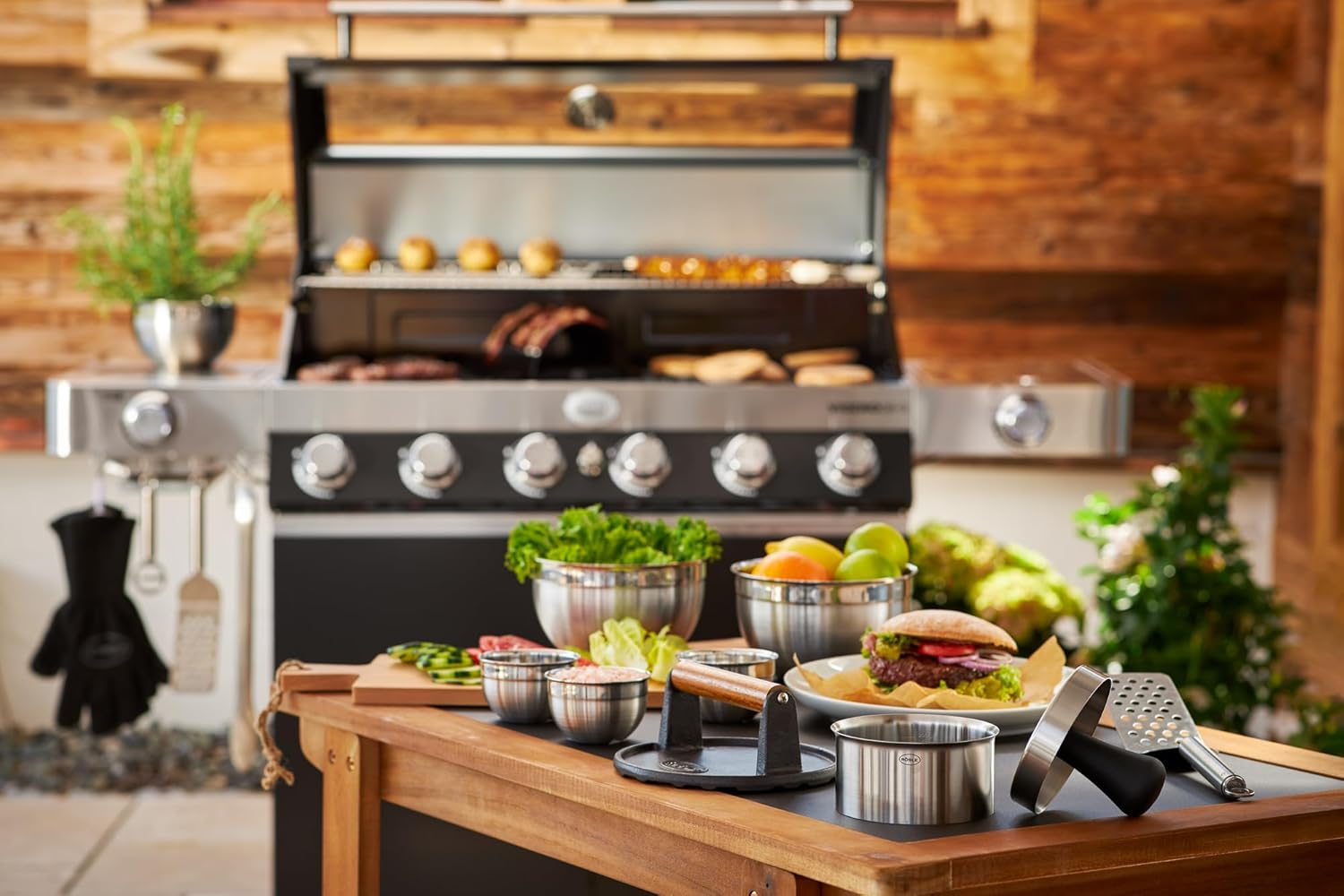 R&ouml;sle 25083 PRO Burger Press, Stainless Steel, 11X11X9 Cm image number 6