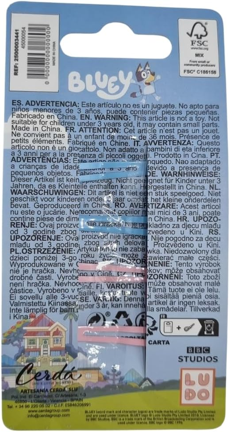 CERD&Aacute; LIFE'S LITTLE MOMENTS, Bluey Hair Accessories, Hair Clips Girls, Hair Clip Children for Girls, Hair Accessory Set, Perfect as a Bluey Gift, Pack of 4 image number 1