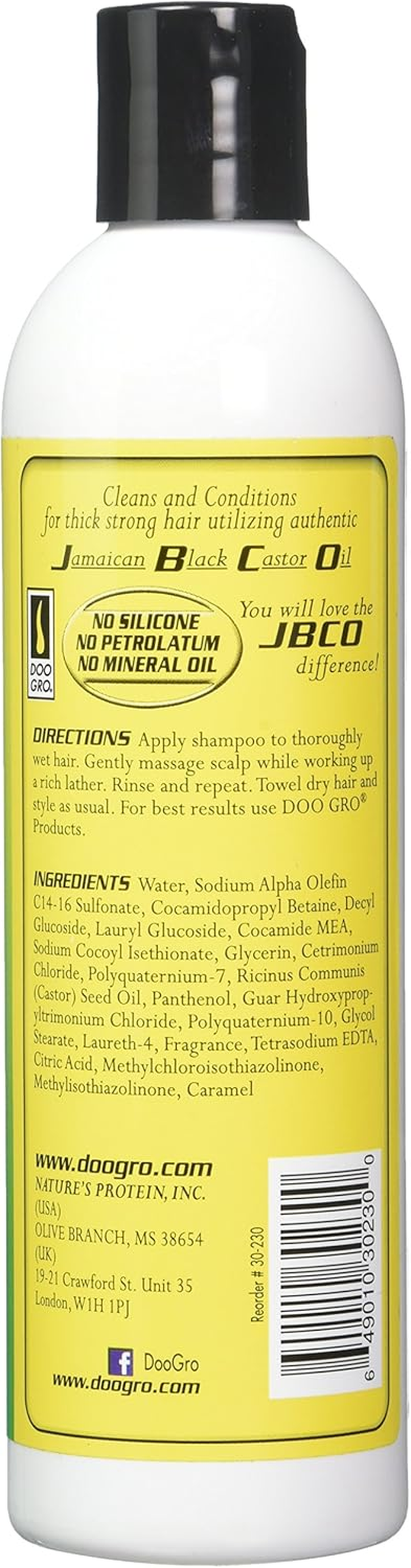 Doo Gro Jamaican Black Castor Oil Conditioning Shampoo, 10 Ounce image number 2