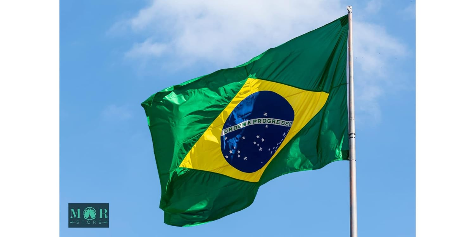 Brazil Country Flag | Double Stitched National Flag of Brazil Use for Indoor-Outdoor Purpose | Lightweight, Bright & Vivid Colors, Flag of Brazil image number 3