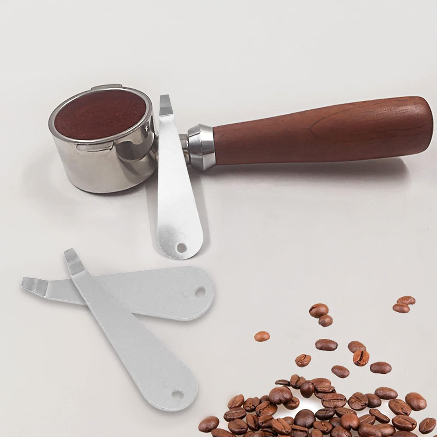 Stainless Portafilter Remover, Portafilter Basket Removal Tool, Espresso Cleaning Accessories for All Portafilter Coffee Barista Tools image number 5
