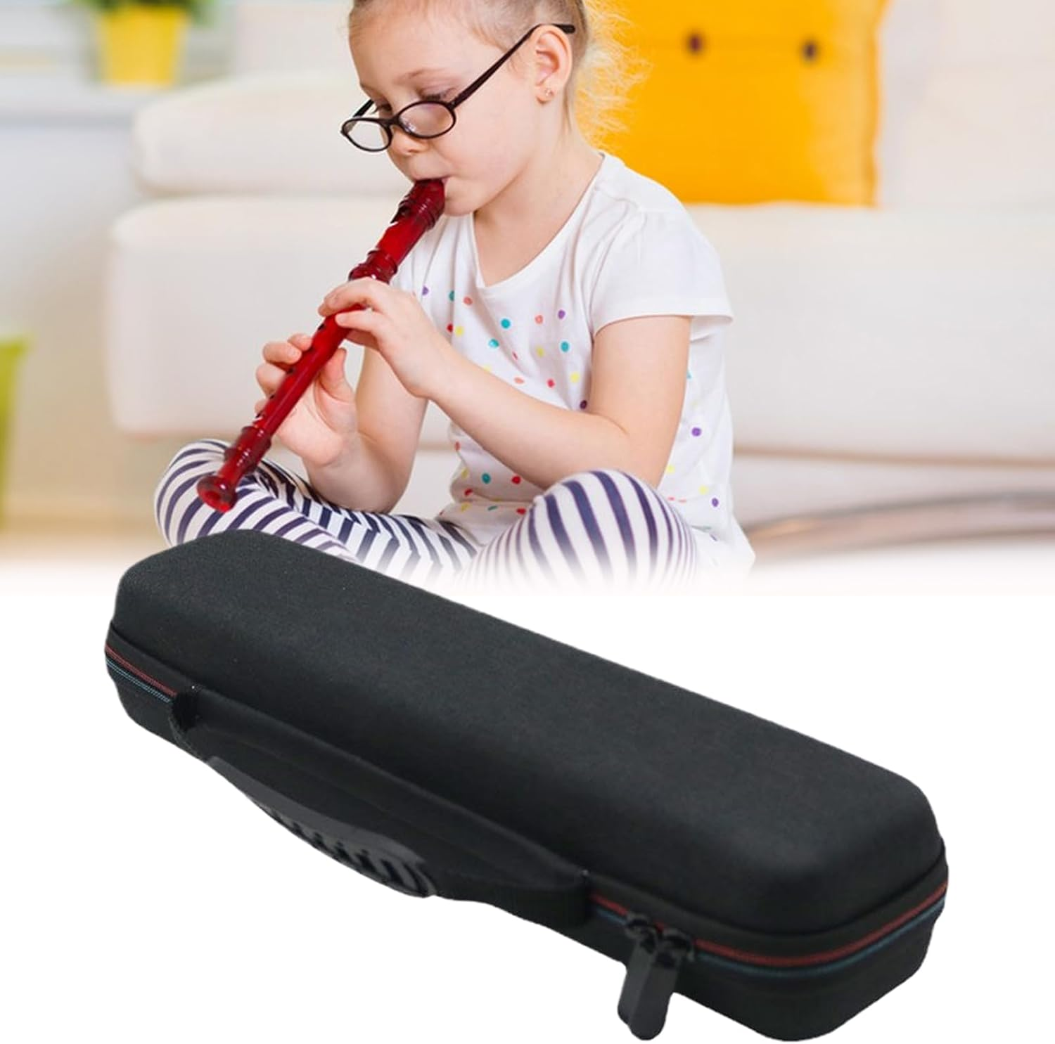 Flat Iron Bag, Portable Hair Straightener Storage Pouch, Handle Shock Resistant, 35.5X6.5X9Cm Travel Organization for Curling Wand, Straightening Iron, Flute, Small Vacuum Cleaner, Single Attribute image number 6