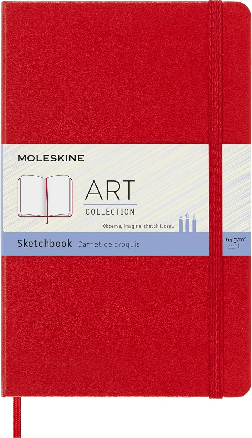 Moleskine Art Sketchbook, Plain A4, Black, 21.59 X 2.1 X 29.85 Cm