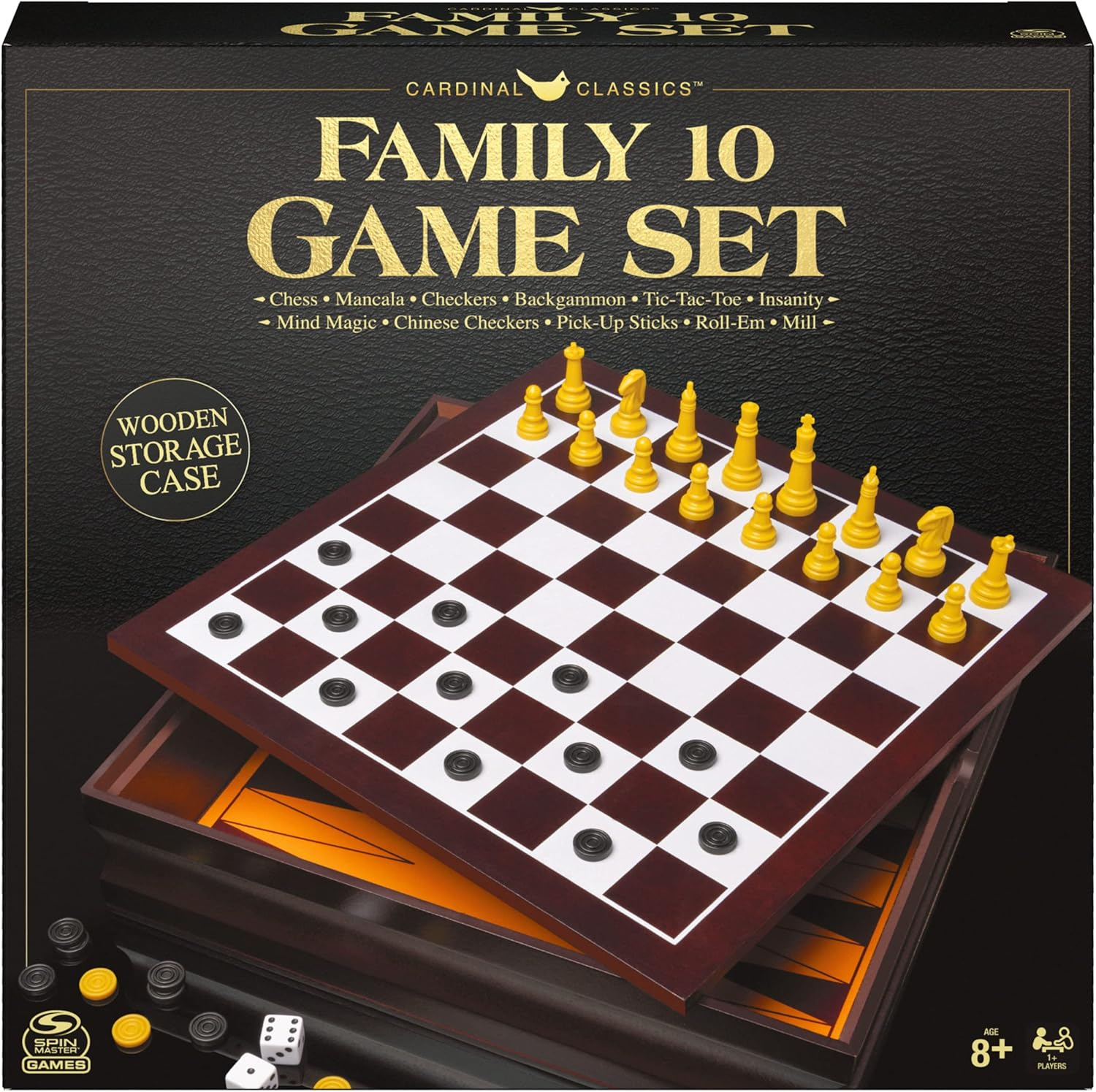 Spin Master Games, Cardinal Classics, Family 10 Classic Games Set, for Families and Kids Ages 8+ image number 2