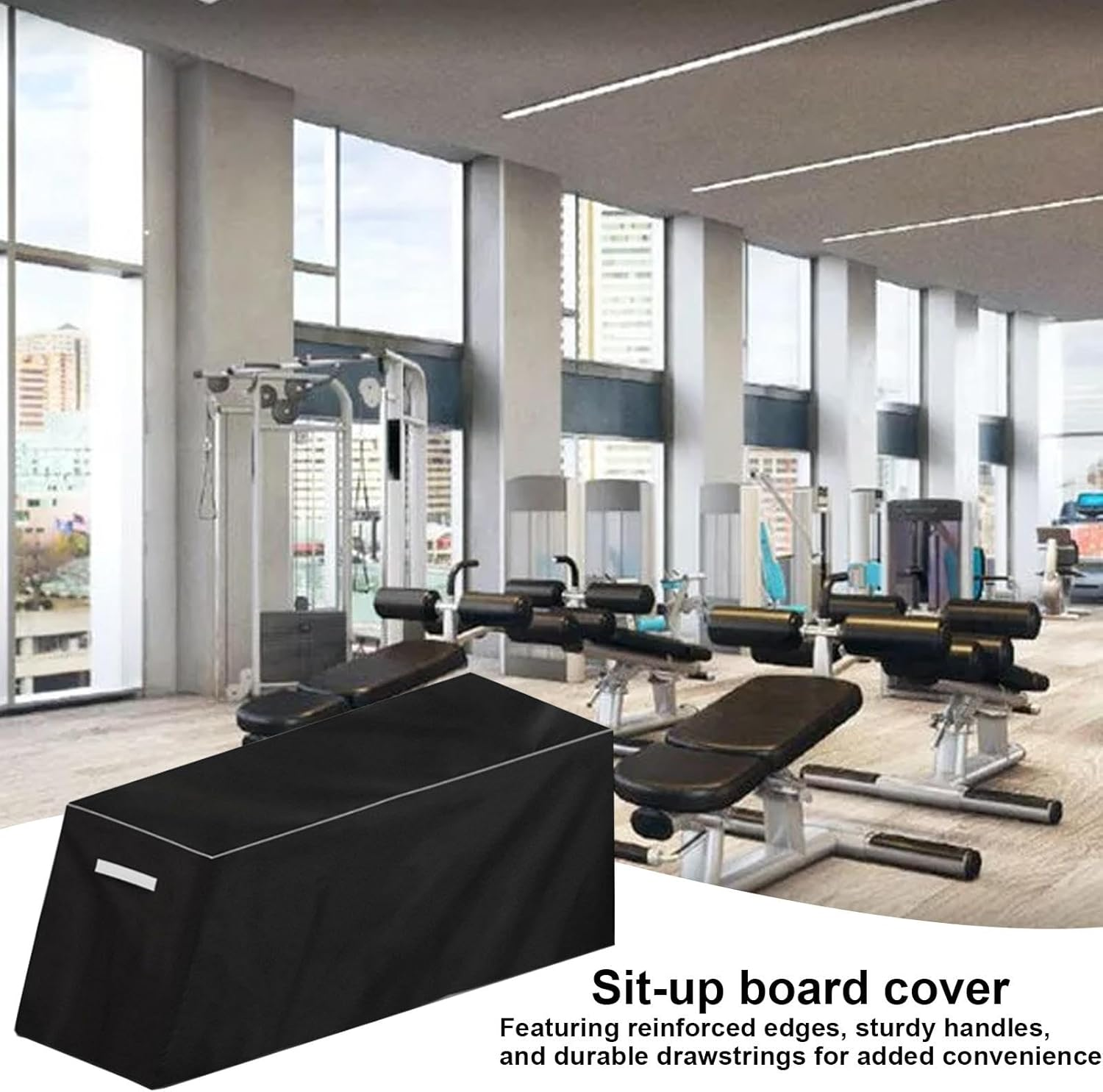 Workout Bench Cover ? Waterproof Outdoor Dust Shield for Sit-Up Board | Heavy Duty 210D Oxford Cloth Protector | Exercise Equipment Cover for Rain, Sun, and Dust Protection, for Home Gym Set