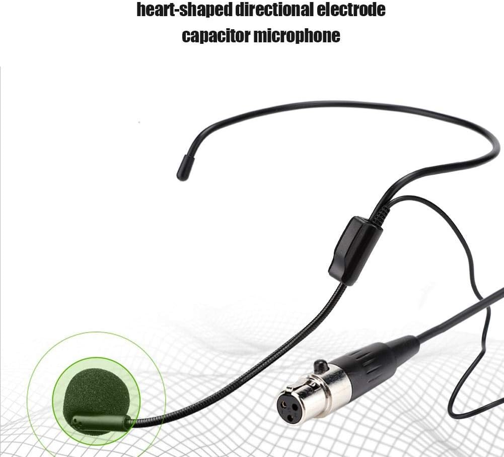 Annadue 3-Pin XLR Headset Microphone, Mini Professional Wireless Microphone, for Sports, Performances, Police, Telephone Operators, Speakers, Telephones and Other Situations. image number 3