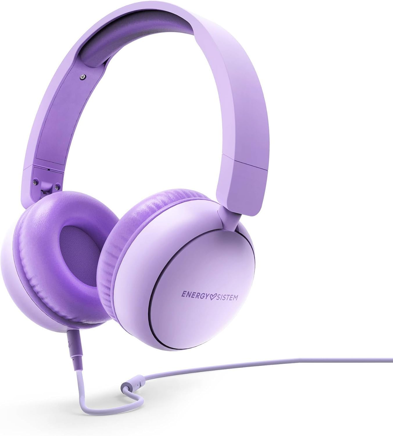 Energy Sistem Urbantune Wired Headphones - 100% Recycled Plastic - Detachable Cable - Microphone - Voice Assistant - Purple image number 5
