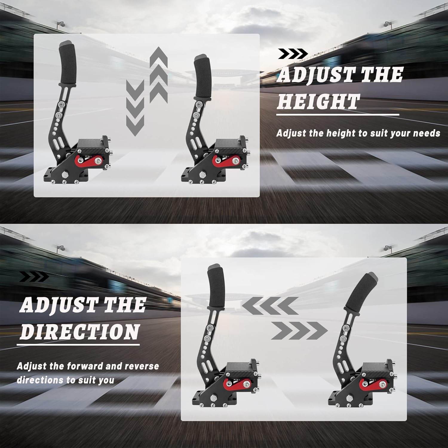 Game Handbrake, USB Game Handbrake for Sim Racing Games, PC, Windows, G25 / G27 / G29 / T500/ PC Compatible, FANATECOSW Racing Simulator (Black) image number 3