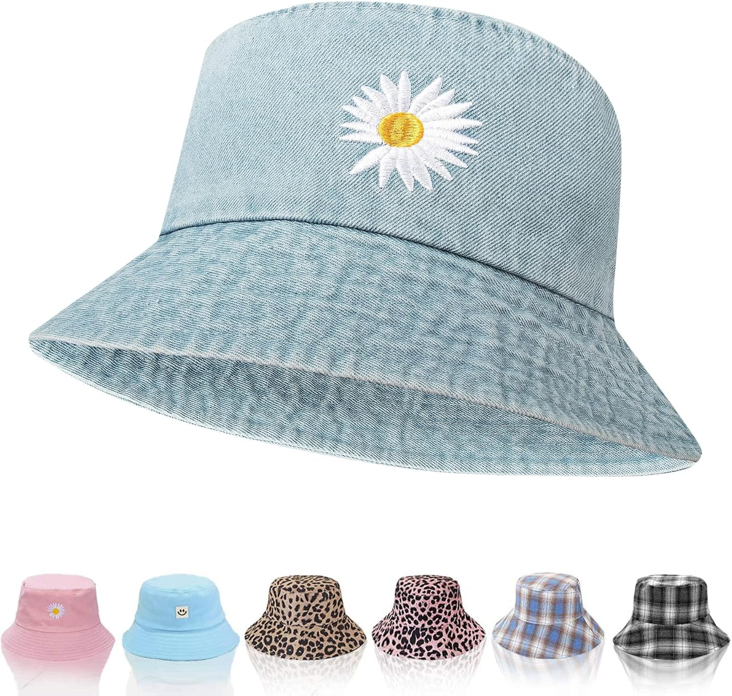 Hebenie Bucket Hat for Women - Breathable, Sun Protection, Stylish Denim & Tie-Dye Design, Comfortable & Lightweight, Perfect for Outdoor Activities, Golf, and Gifts