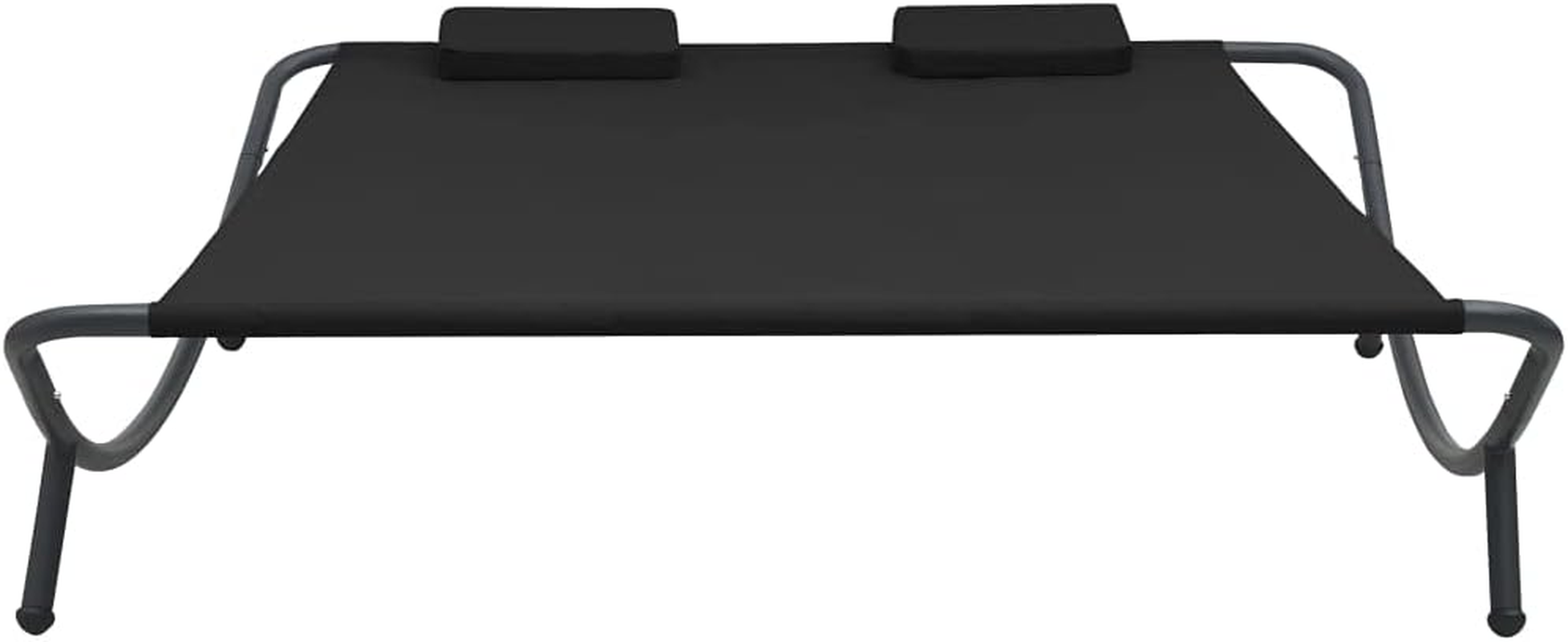 Garden Double Sun Lounger with Pillows - Weather-Resistant Fabric Sunbed - Outdoor Daybed Furniture for Pool Deck Terrace Beach image number 3