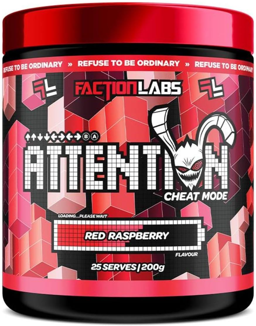 Faction Labs Attention Cheat Mode Red Raspberry 25 Serves image number 1