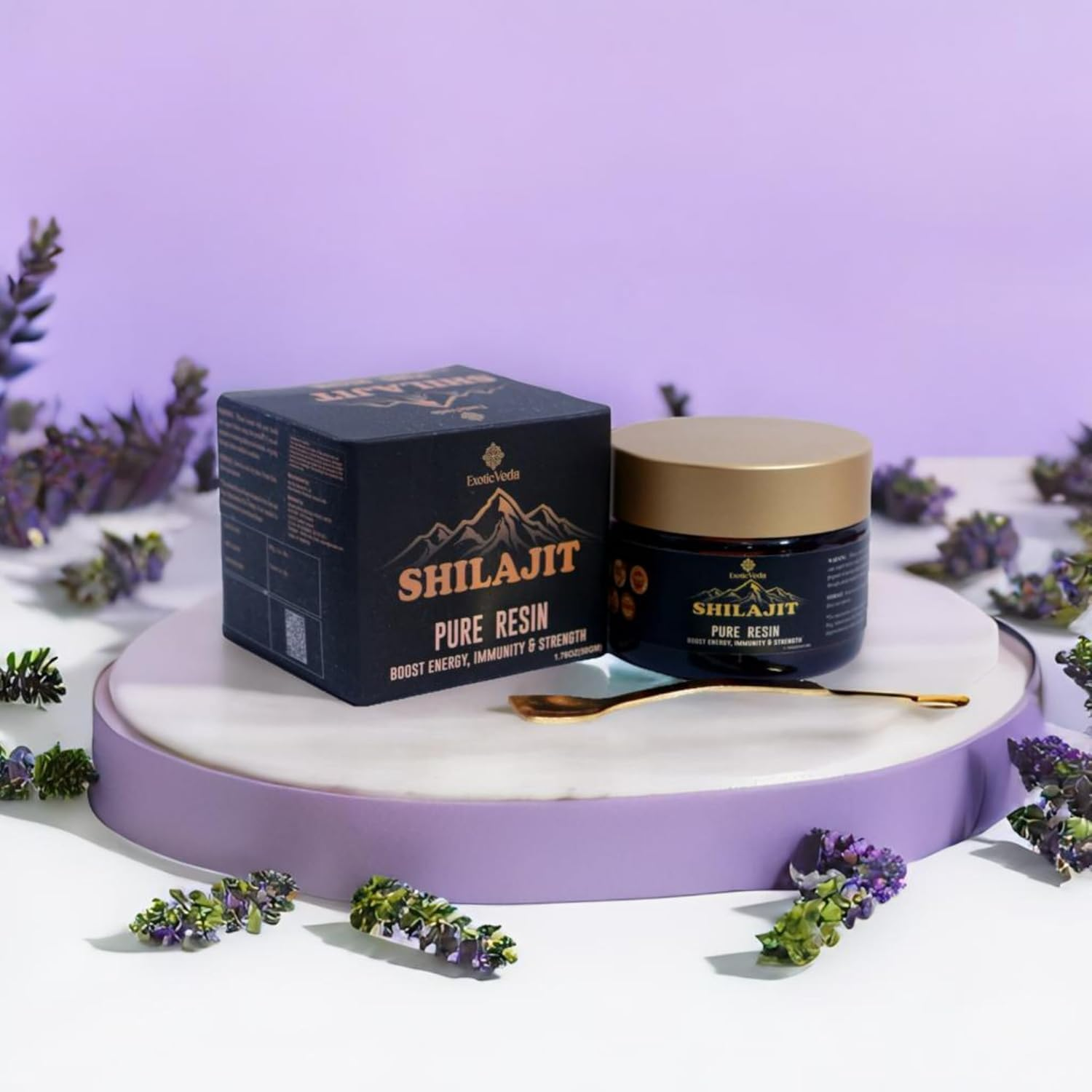 Shilajit Resin, Essential Minerals for Natural Energy Boost, High Potency for Men & Women, Fulvic Acid with Lab Test Report: 1.76Oz image number 4