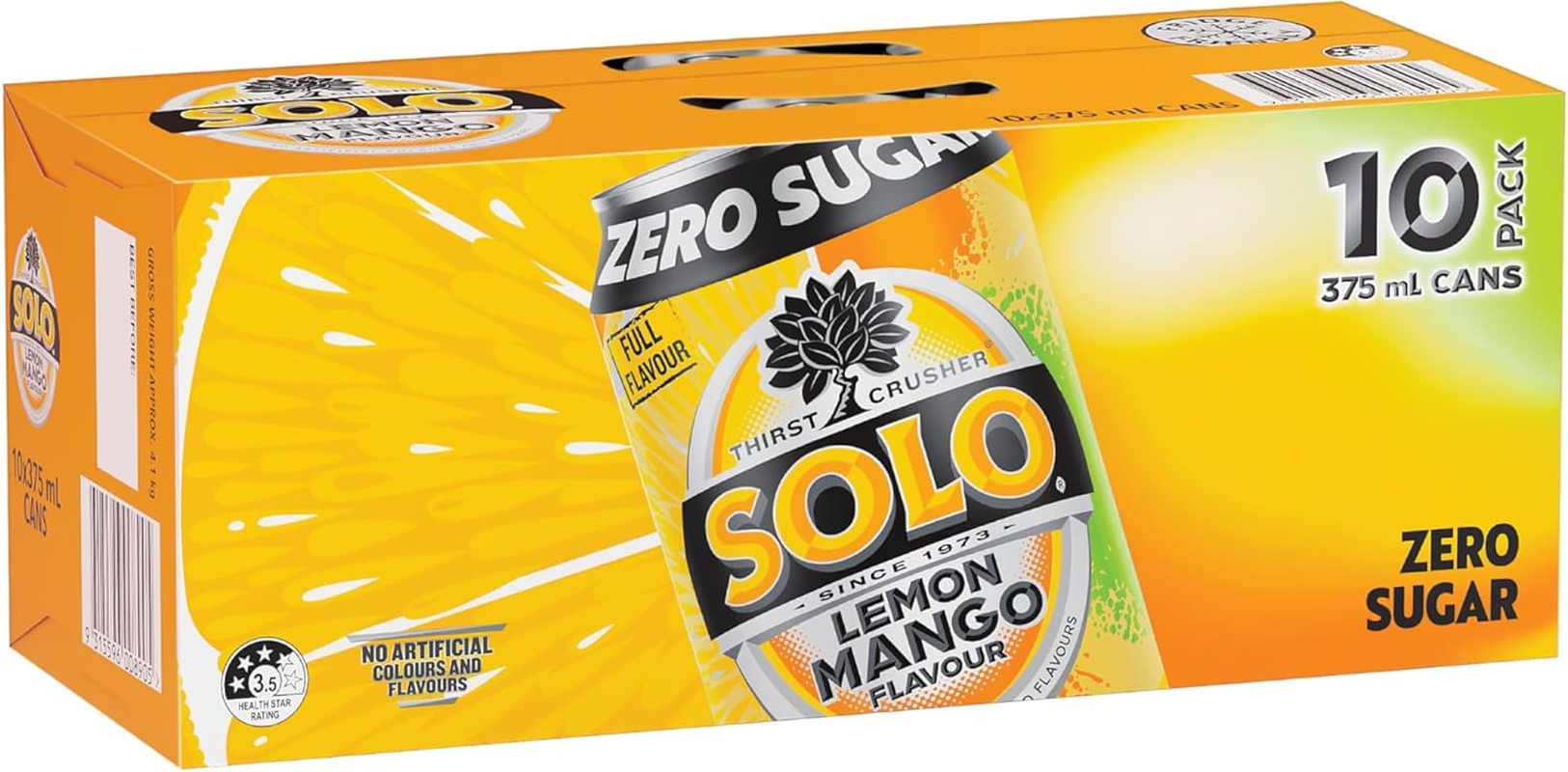 10 X 375Ml Solo Lemon Mango Can