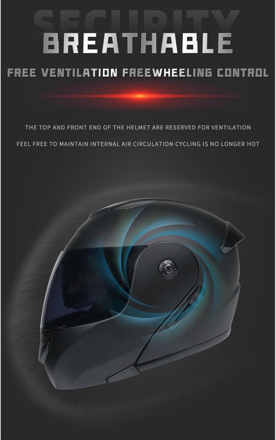 Bluetooth Modular Motorcycle Helmet DOT/ECE Approved Full Face Flip up Anti-Fog Double Sun Visor Helmet for Adults H,XL (61-62Cm)