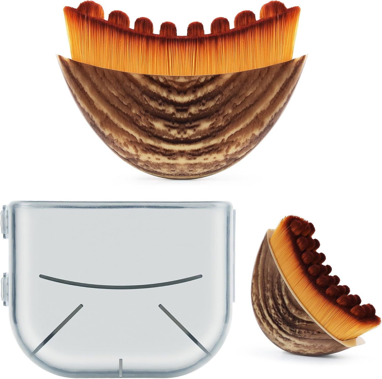 Olephira Lymphatic Drainage Face Brush - Anti-Puffiness Jawline Sculpting Dry Brush, Ergonomic Design for Facial Curve Fit, Skin Rejuvenation (1PC)