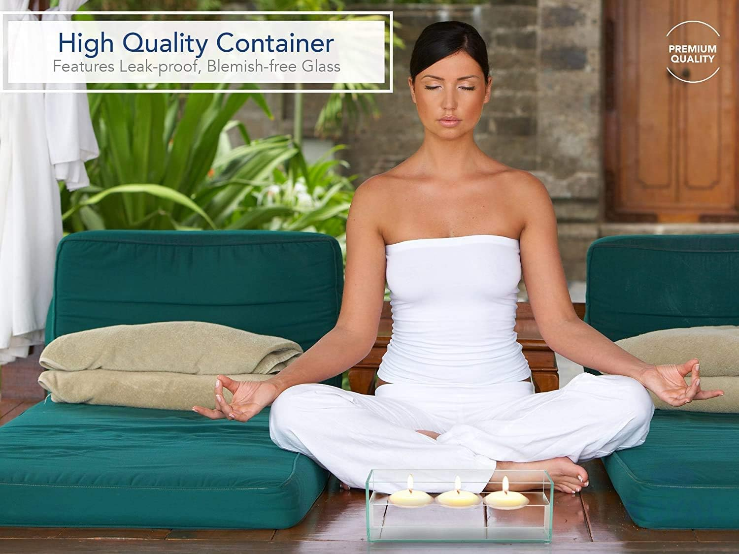 Royal Imports Flower Glass Vase Decorative Centerpiece for Home or Wedding - Oblong Rectangle Shape, 12" Long, 4" Hx4 W Opening, Clear image number 7