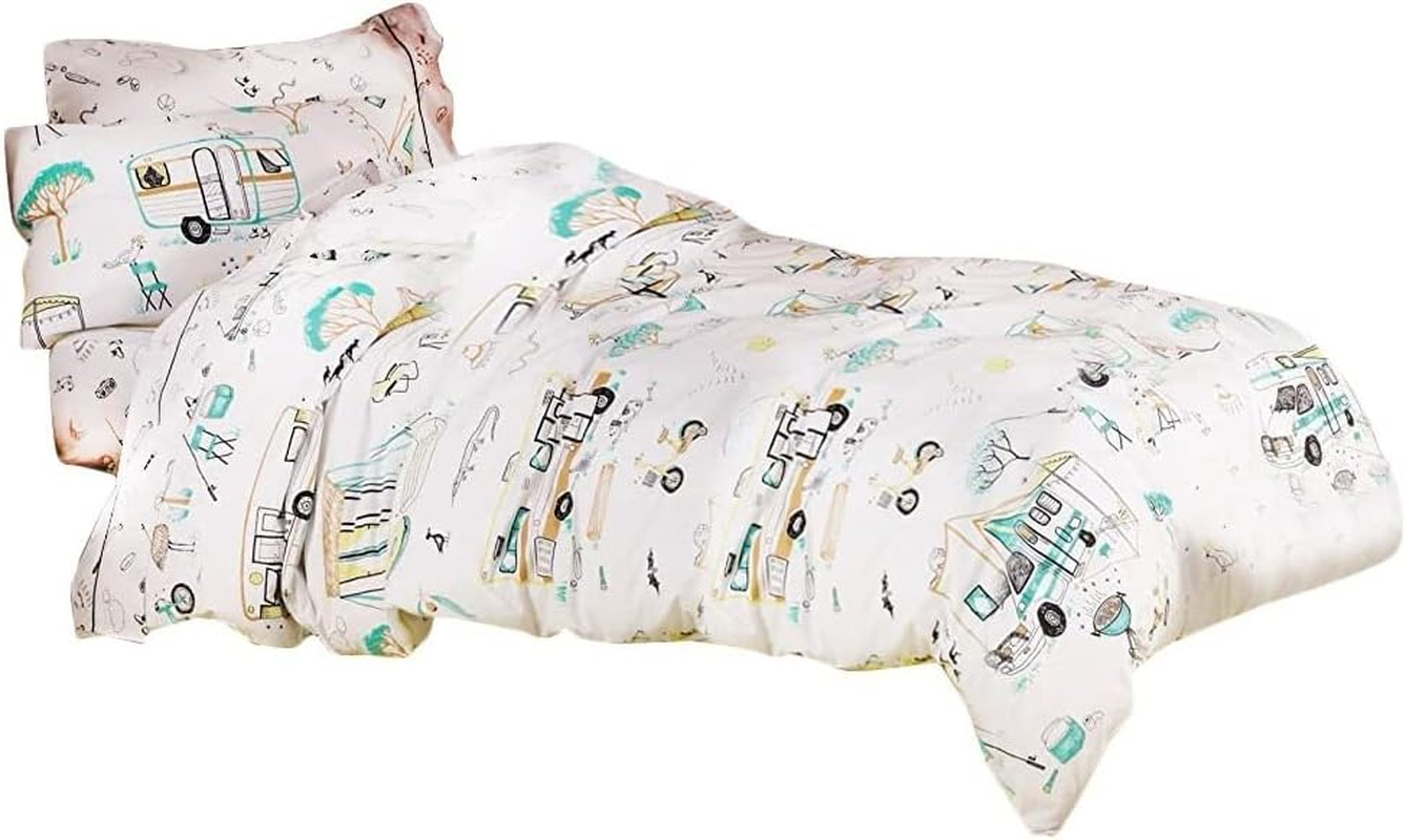 Linen House Kids down by the River Duvet Cover Set, Multicolour, Toddler image number 5