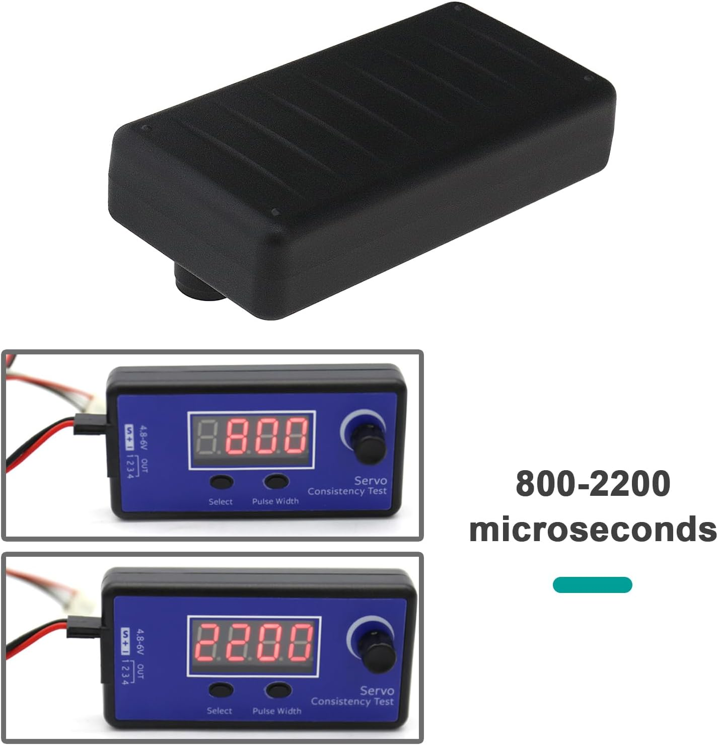 VGOL Digital Servo Tester High Accuracy RC Digital Servo Tester ESC Consistency Tester for RC Car Model Airplane Model and Ship Model Steering Gear image number 2