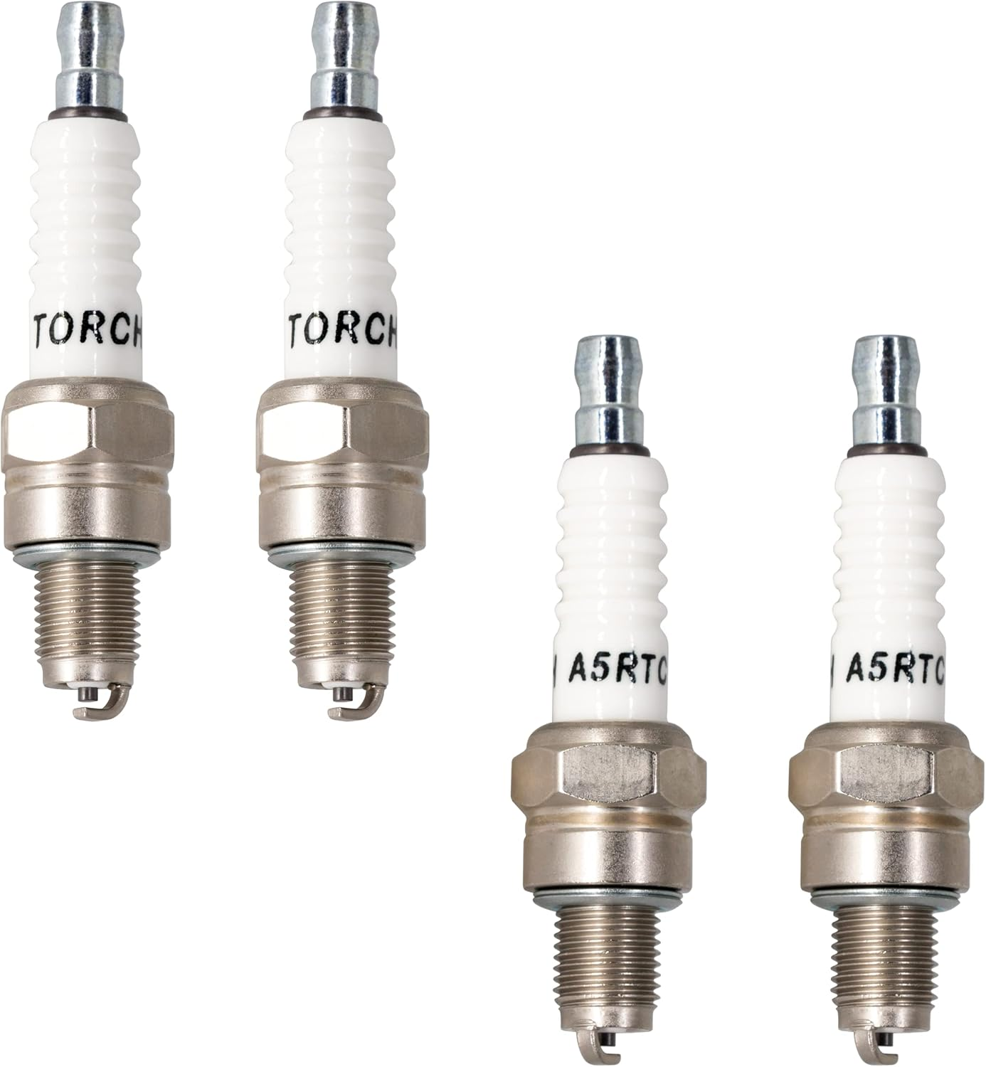 TORCH 4PK A5RTC Spark Plug, Replace for NGK 6535/CR5HSB, Brisk NAR17/NAR17C, Champion 808/Z9Y, Honda GX31/GX100/GXH50, Alloy Steel Core, 4 Each image number 3
