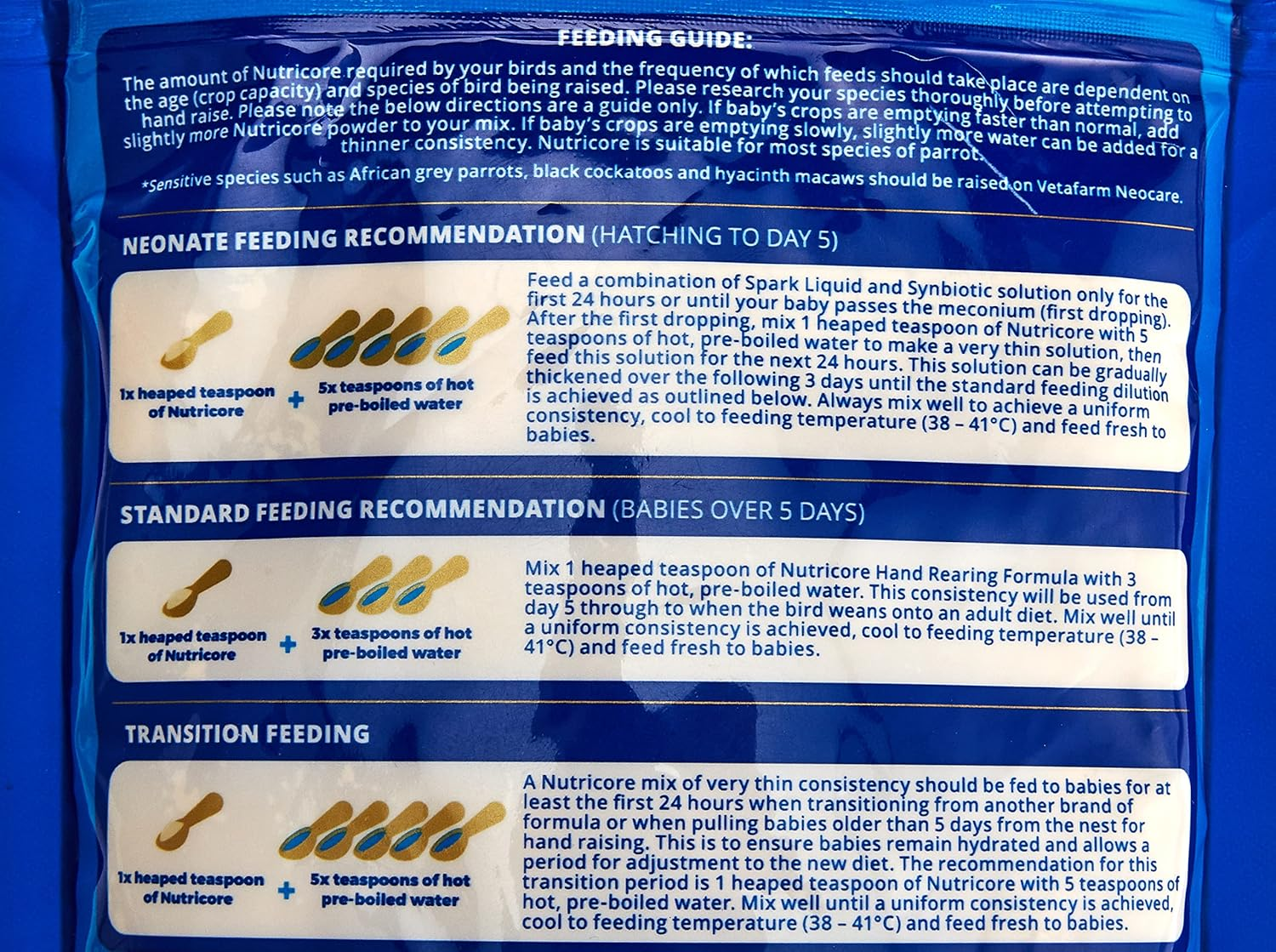 Vetafarm Nutricore Hand Rearing 450G image number 1