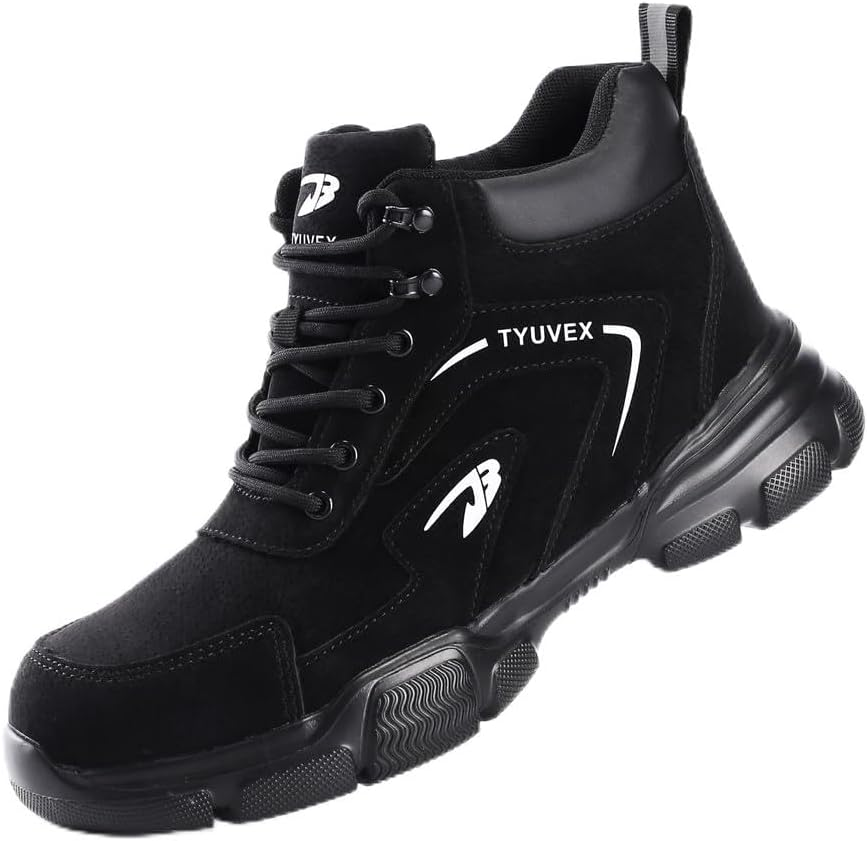 Safety Boots Men Women Work Boots Waterproof Steel Toe Cap Boots Lightweight Comfortable Safety Trainers Non-Slip