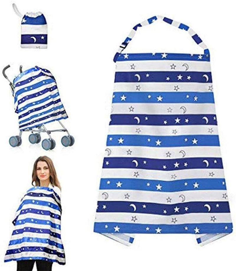 Nursing Cover with D-Ring Strap, Multifunction Baby Breastfeeding Nursing Cover Scarf Maternity Generous Blanket Mother Nursing Apron Full Coverage Adjustable Strap - Trendy & Lightweight, 100CM X 70CM - Cactus image number 4