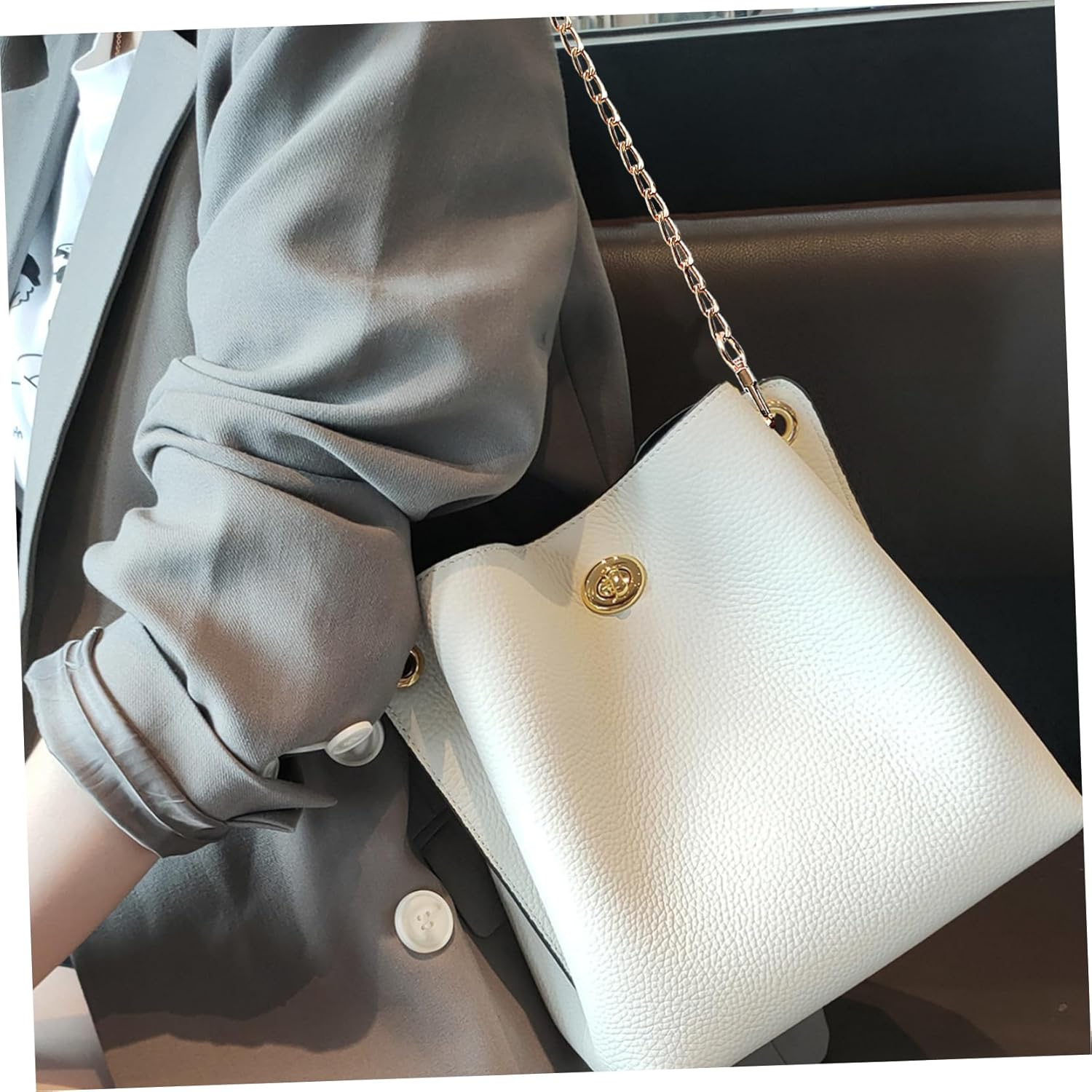 PACKOVE 8Pcs Diy Flat Chain Metal Bag Chain Purse Strap Crossbody Bag for Purse image number 2