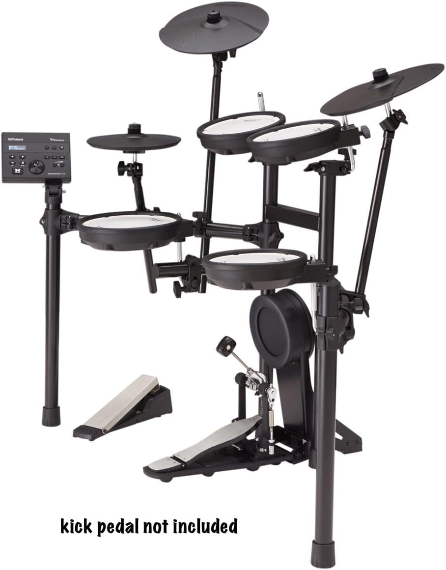 Roland TD-07KV Electronic V-Drums Kit &ndash; Legendary Dual-Ply All Mesh Head Kit with Superior Expression and Playability &ndash; Bluetooth Audio & MIDI &ndash; USB for Recording Audio and MIDI Data &ndash; 40 FREE Melodic image number 2