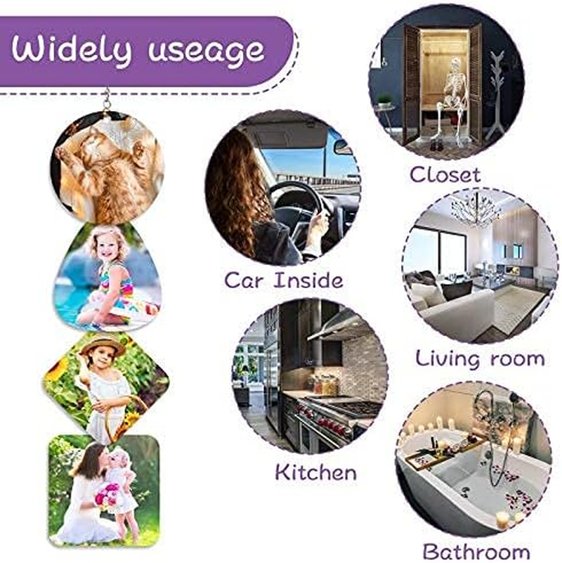 8 X 8 Inch Sublimation Air Freshener Sheets Felt Large-Size Car White Fragrant Blank Air Freshener DIY Auto Scented Sheets for Car Home Use Heat Press Decor for Various Styles, 12 Pieces image number 2