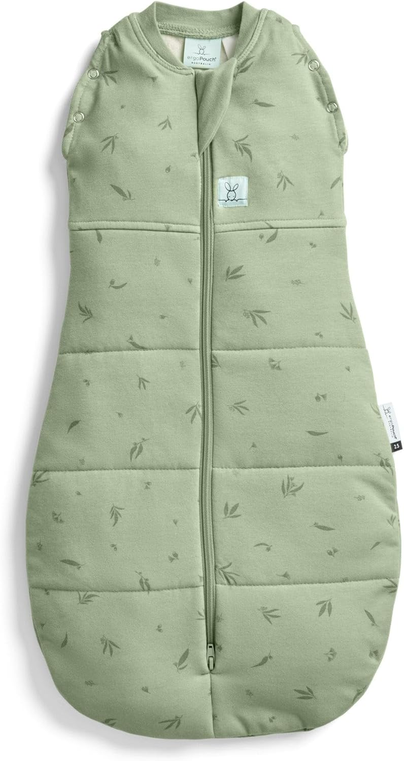 Ergopouch 3.5 TOG Cocoon Swaddle, 3-6 Months &ndash; Willow Print &ndash; Organic Cotton Swaddle & Sleeping Bag in One &ndash; Arms In/Out &ndash; Easy-To-Use Two-Way Zipper &ndash; Designed for Safety & Comfort image number 2