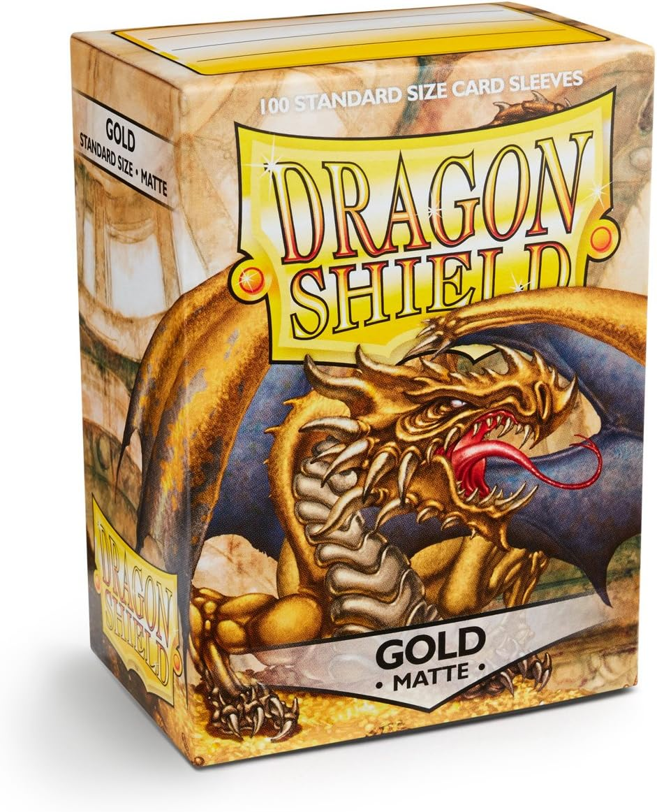 Dragon Shield Matte Sleeves Set of 100 Sleeves - Gold image number 5